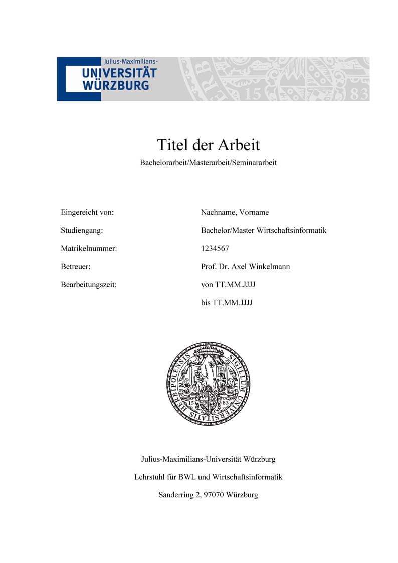 Wissenschaftliche Arbeiten BWL6