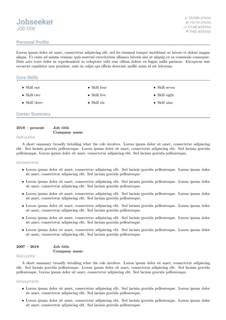 CV