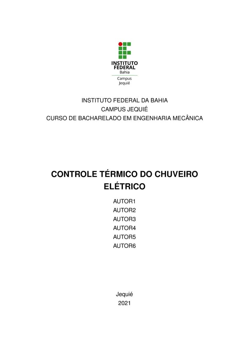 IFBA-Modelo Projeto Integrador I