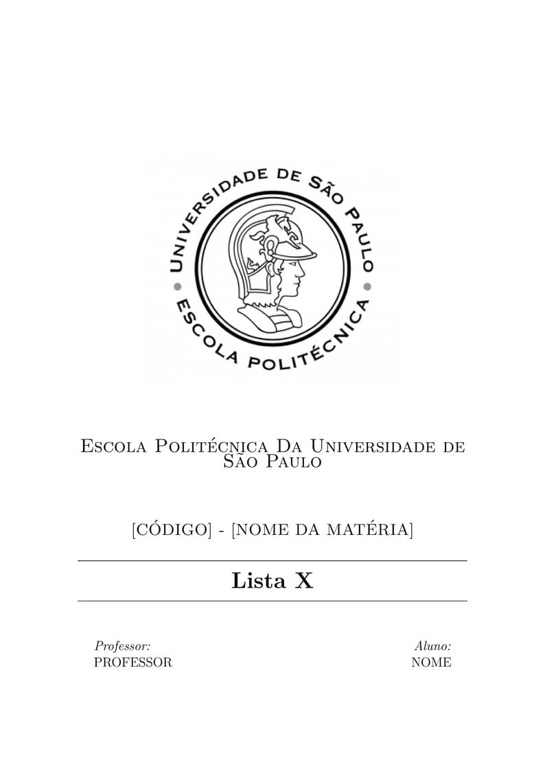 Template Relatórios de Matéria - EPUSP