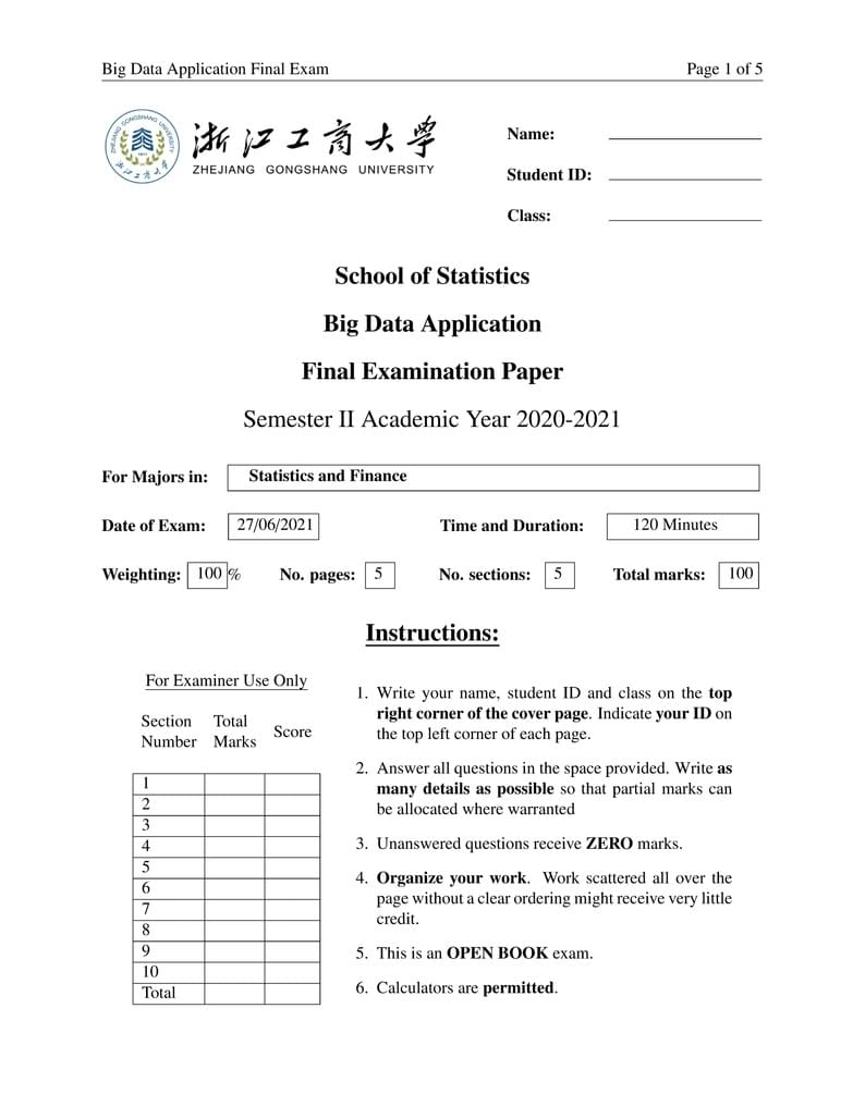 ZJGSU Final Exam template_EN_version_1