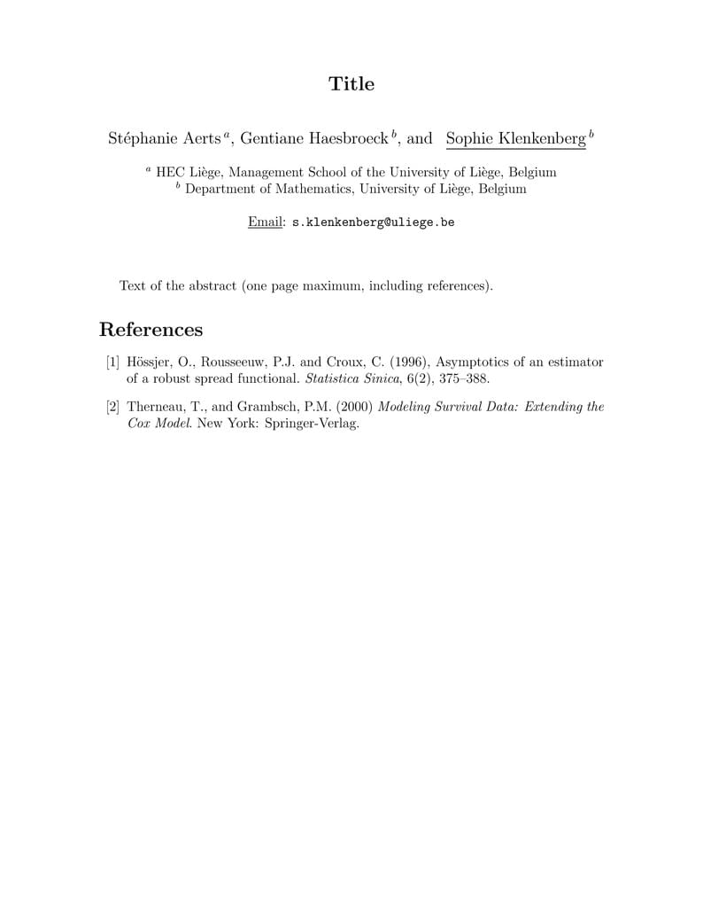 Official Template : Abstract Submission to RSSB 2021 Annual Meeting