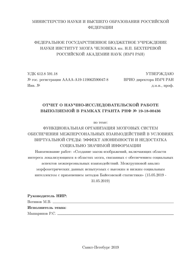 IMCh Report Template