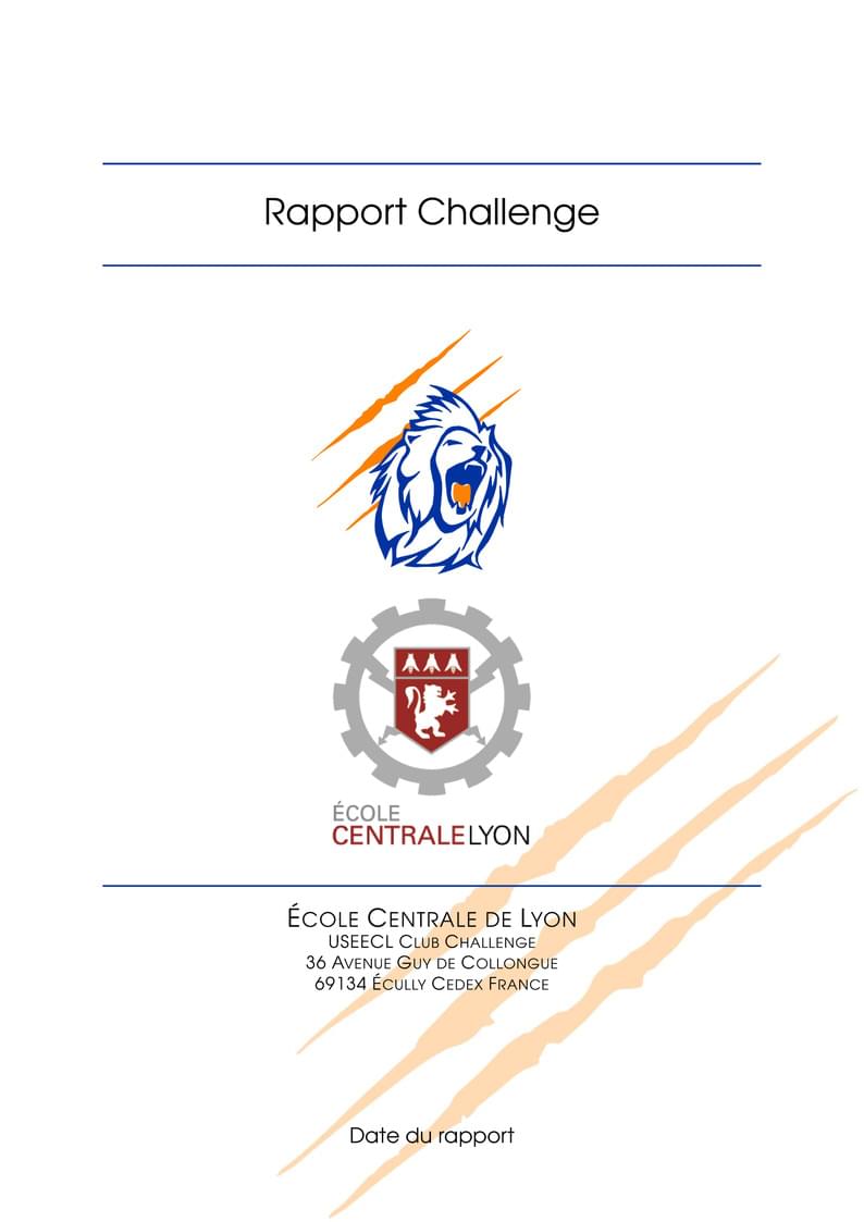 Template Rapport Challenge