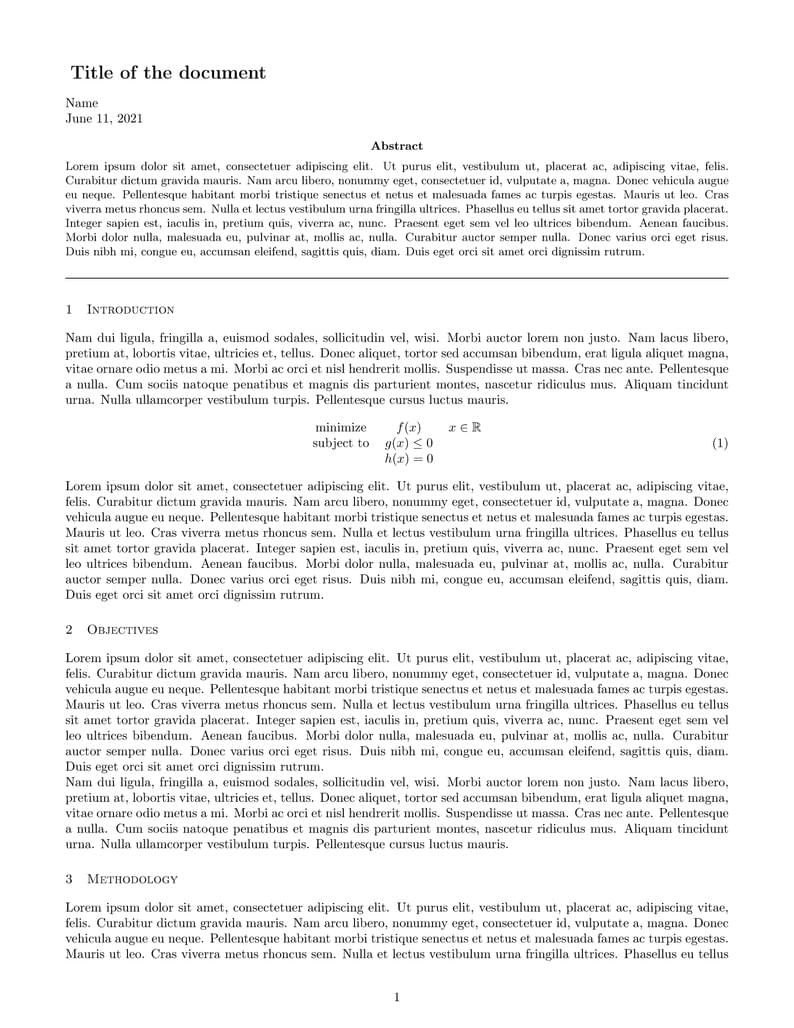 Paper template
