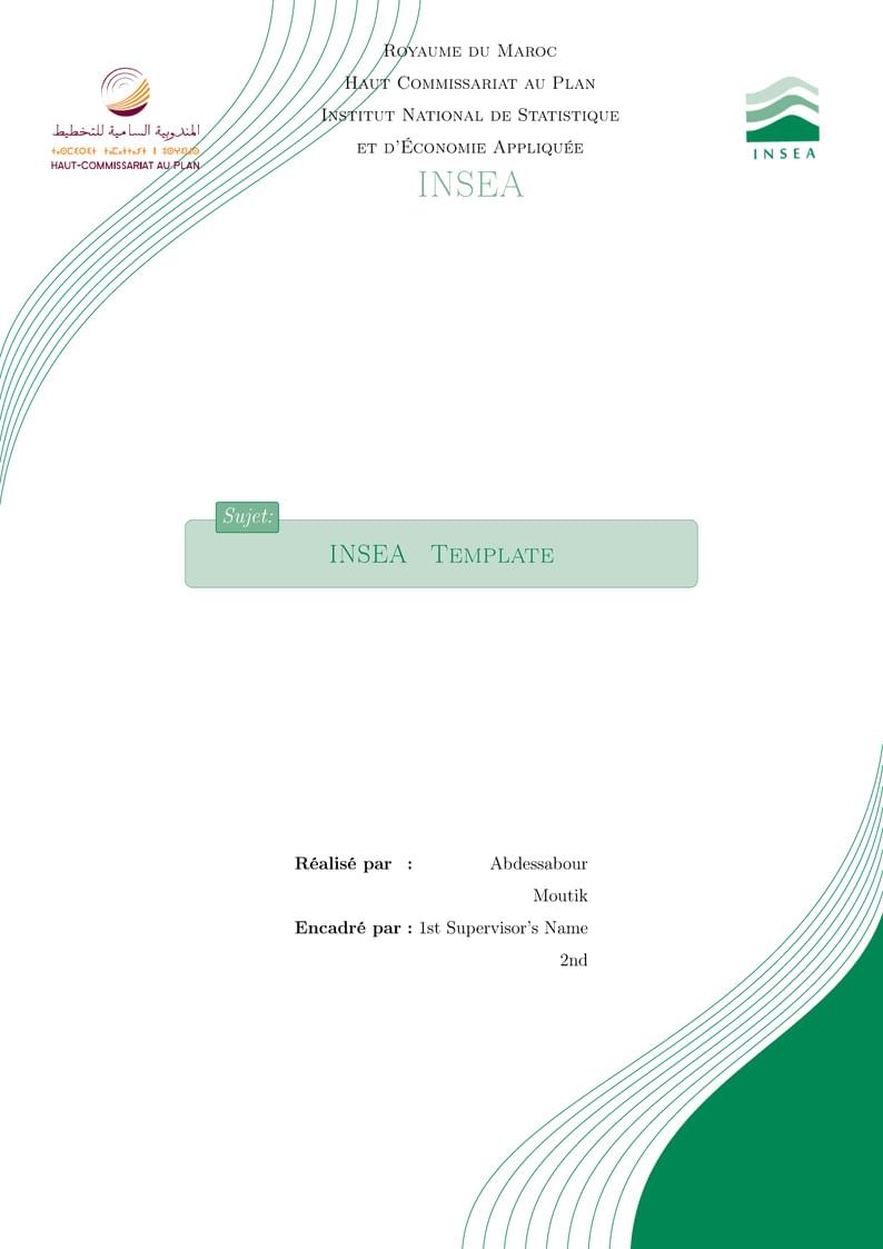 INSEA thesis template