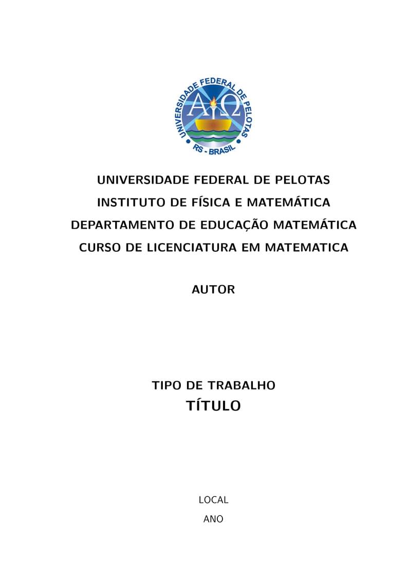 Modelo Canônico - Relatório Estágio