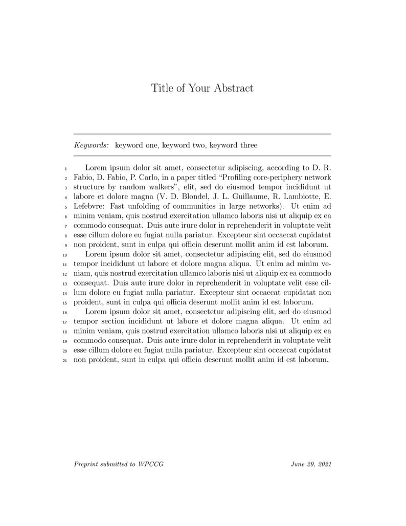 WPCCG - Abstract - Template