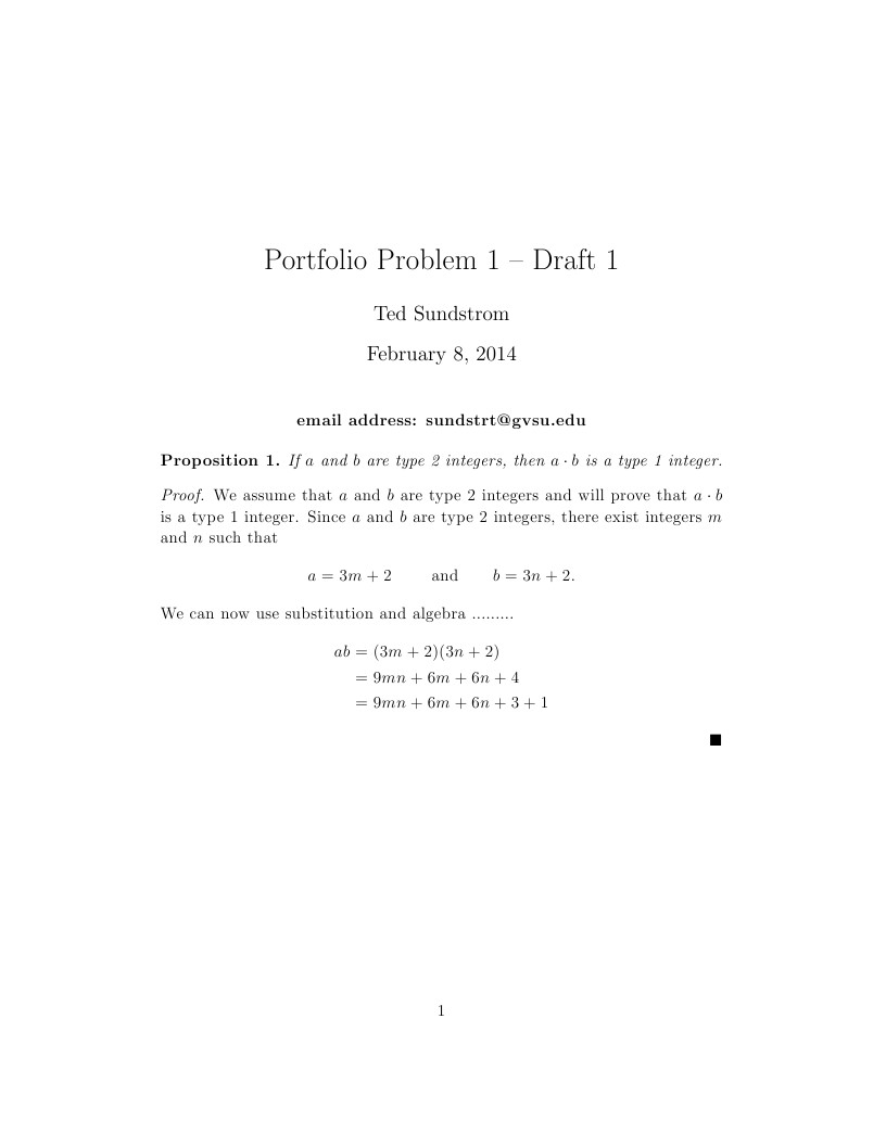 Template for MTH 210