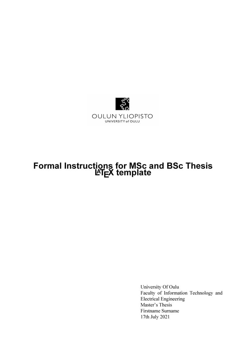 Tol Thesis Template
