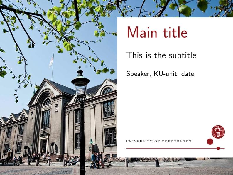 Beamer full (4:3) - UCPH