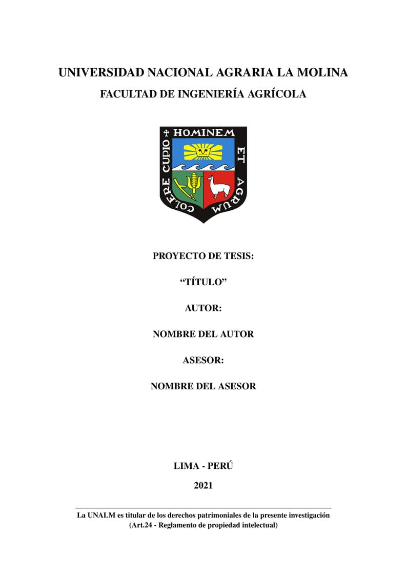 Universidad Nacional Agraria La Molina
