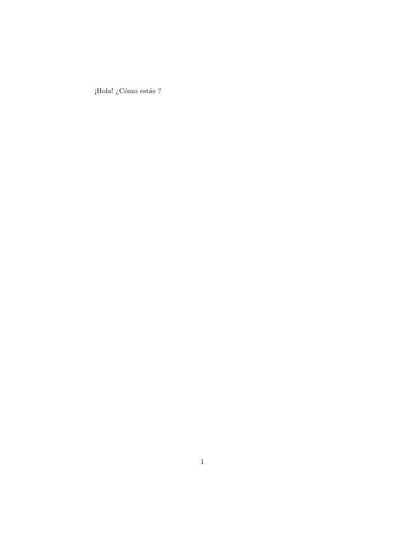 How to use Spanish accents in LaTeX