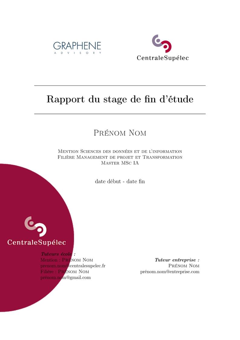 Template CentraleSupélec - Stage