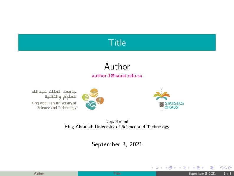 KAUST Presentation Template