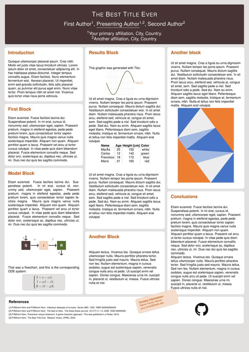 A very simple poster