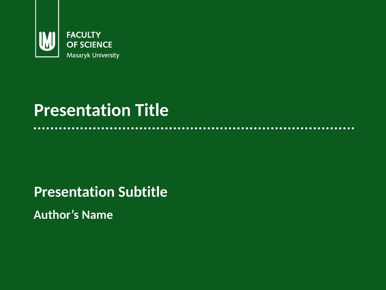 Fibeamer for the Faculty of Science at the Masaryk University in Brno