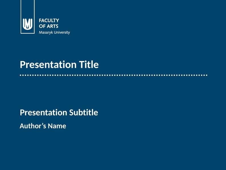 Fibeamer for the Faculty of Arts at the Masaryk University in Brno