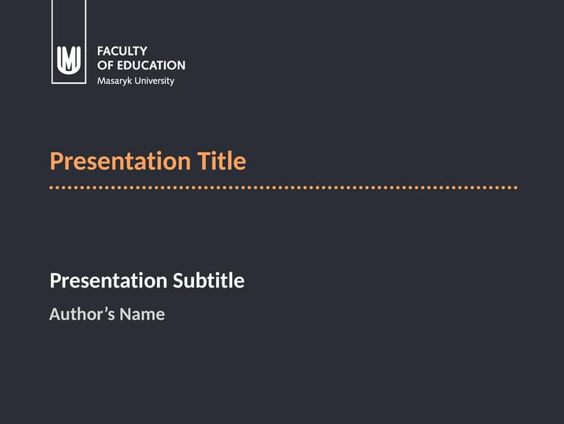 Fibeamer for the Faculty of Education at the Masaryk University in Brno