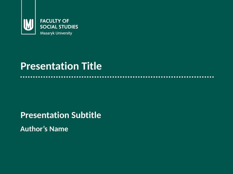 Fibeamer for the Faculty of Social Studies at the Masaryk University in Brno