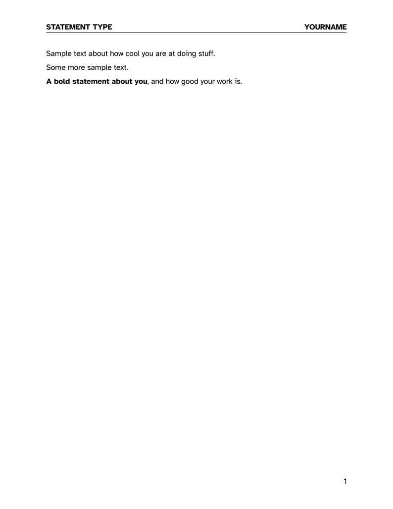 MinimalStatement