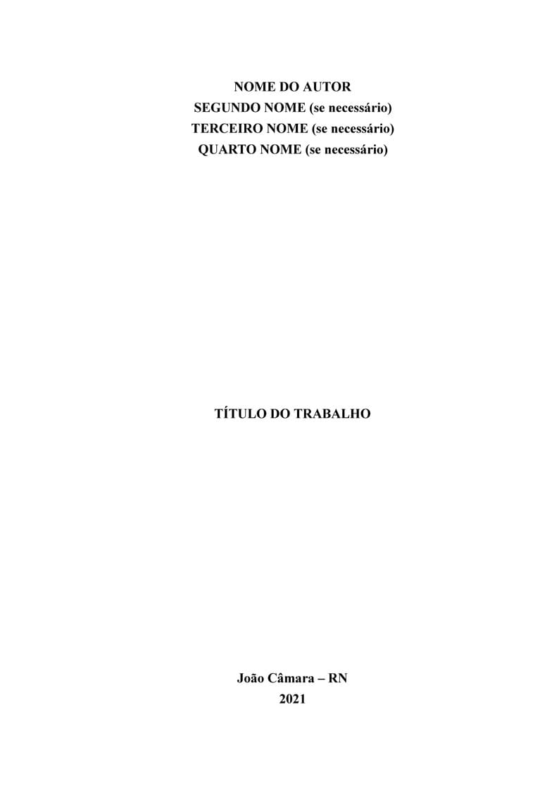 Template TCC - IFRN João Câmara