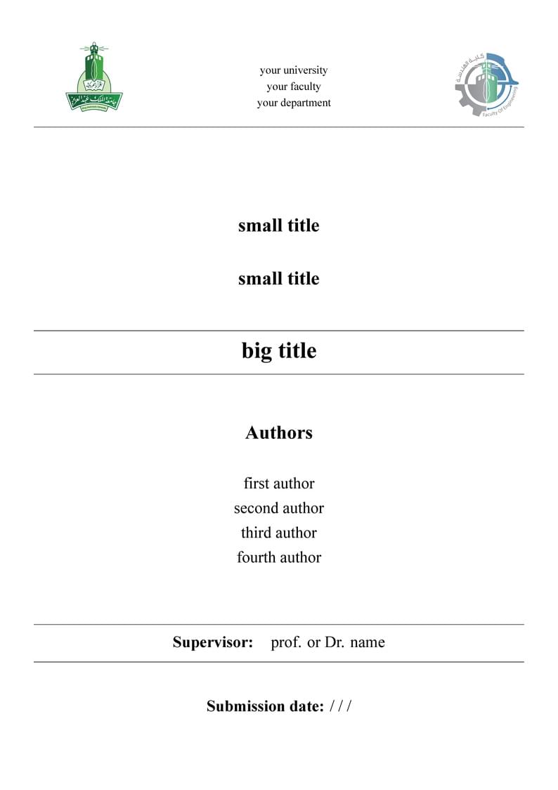 project report template