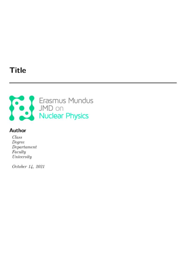NucPhys template 1