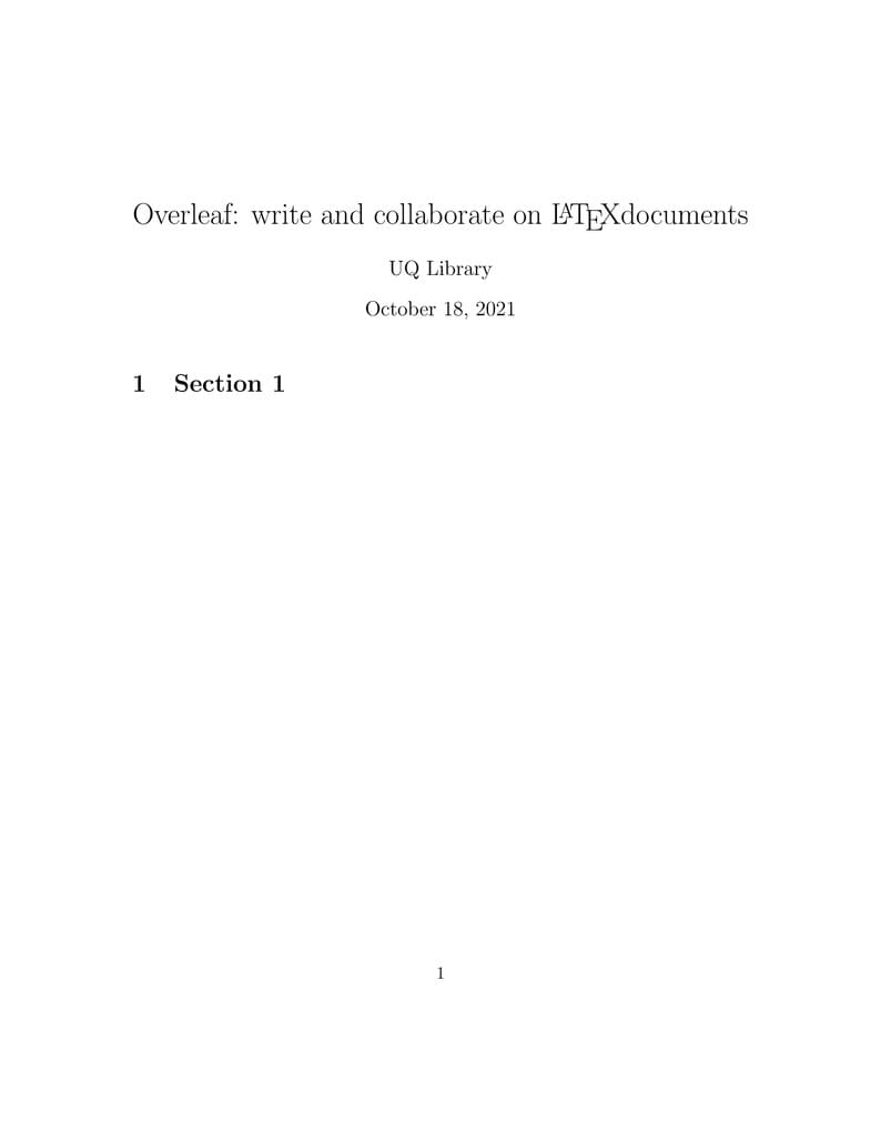 Library training template