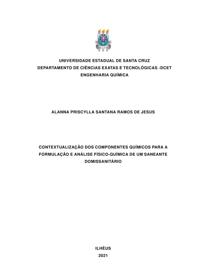 Template TCC UESC (Eng. química)