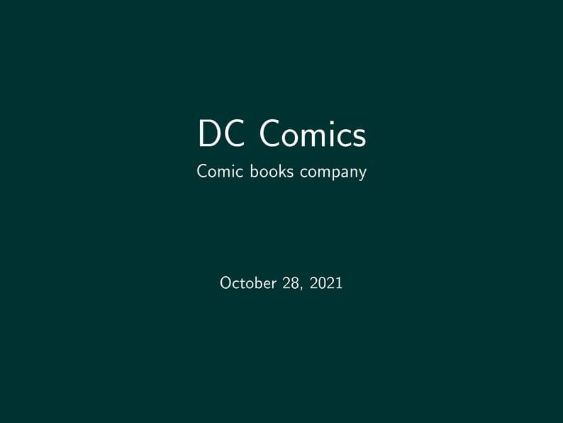 Building a custom beamer theme