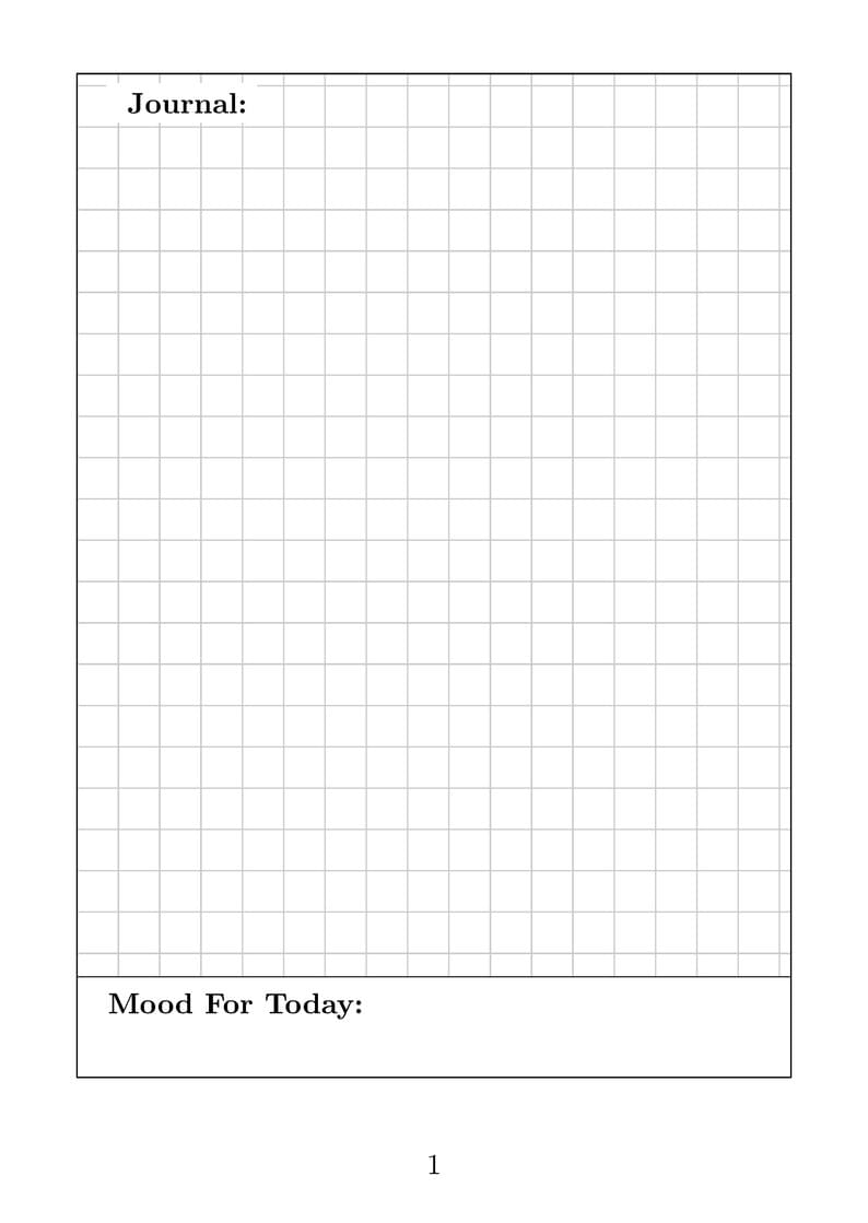 A6 Grid Journal