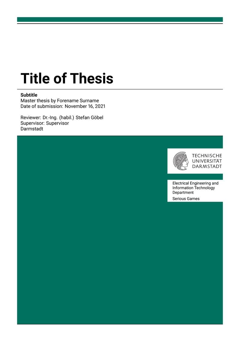 SG Thesis Template