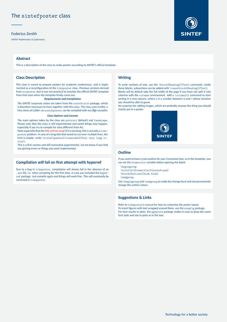 SINTEF Poster
