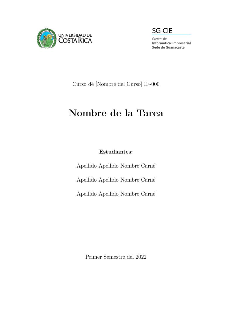Universidad de Costa Rica, sede Guanacaste, carrera Informática Empresarial