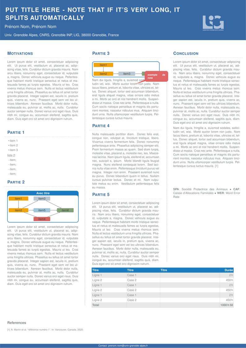 Template Poster LIG