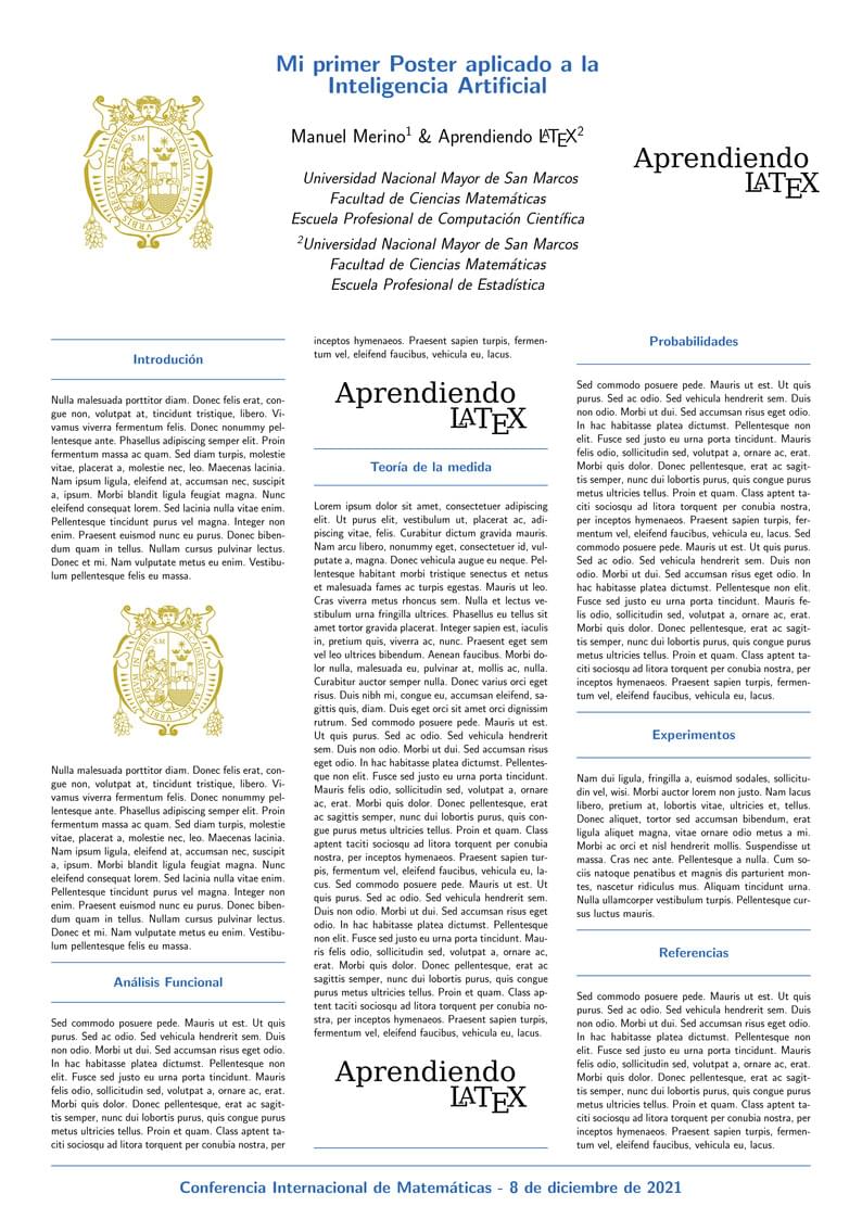 Poster Basico en Español