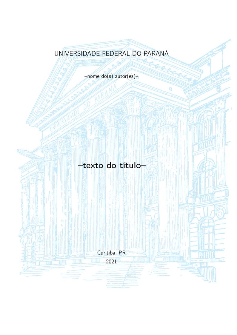 Base para trabalhos UFPR