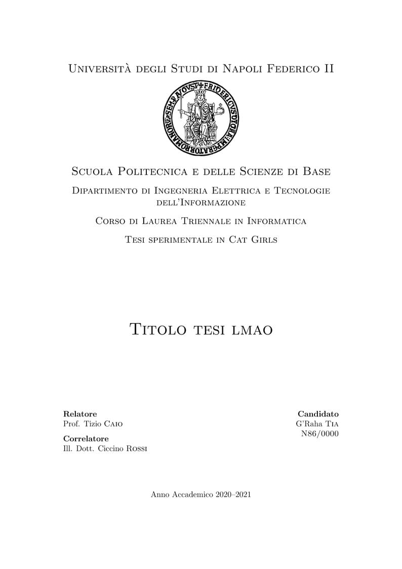 Template Tesi Triennale