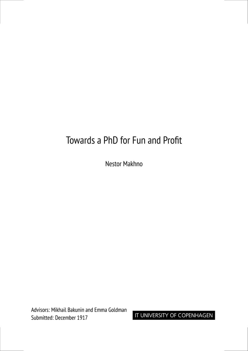 ITU Copenhagen Thesis Template