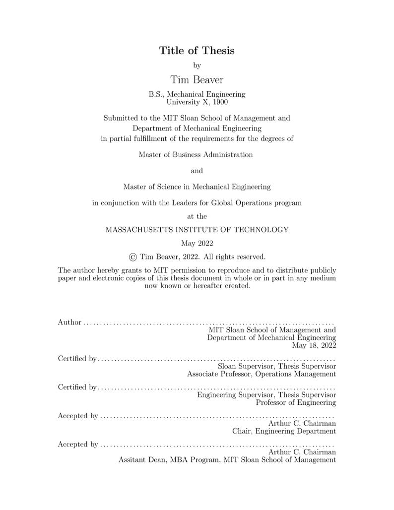LGO Thesis Template
