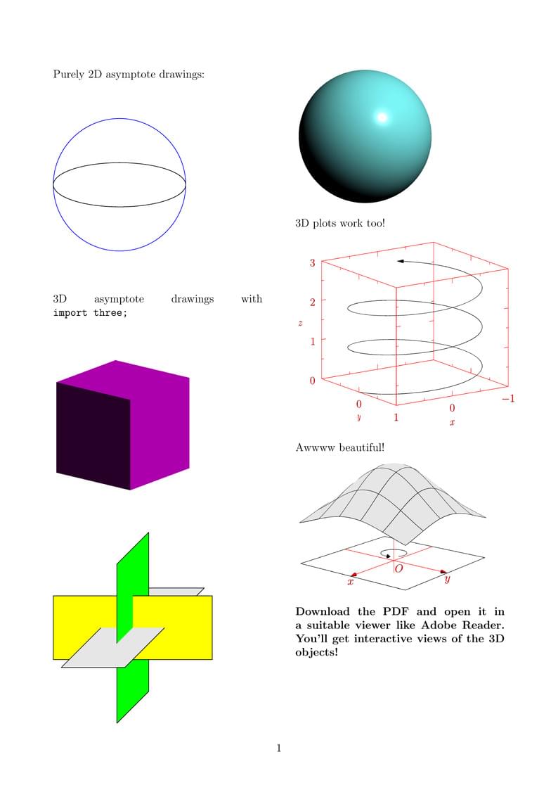 Asymptote 3D graphics