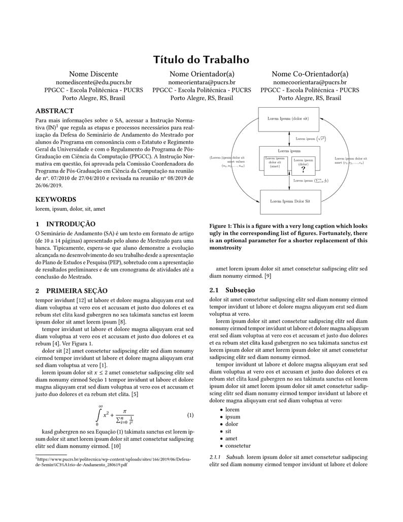 Seminário de Andamento - PPGCC/PUCRS