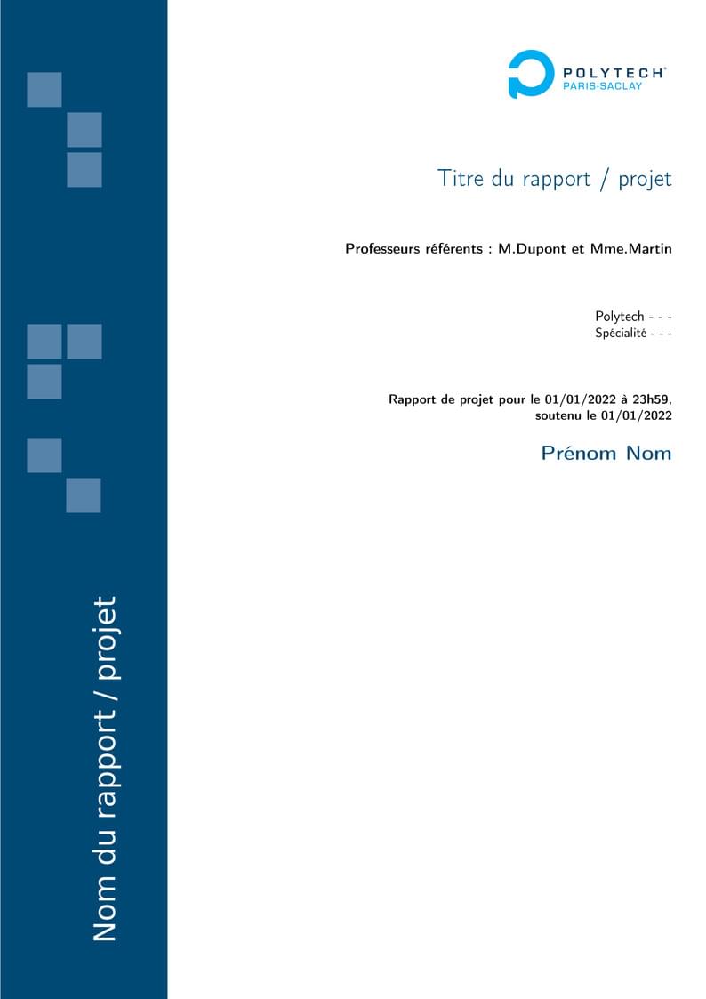 Template Polytech Rapport