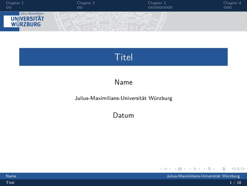 Uni Würzburg Layout