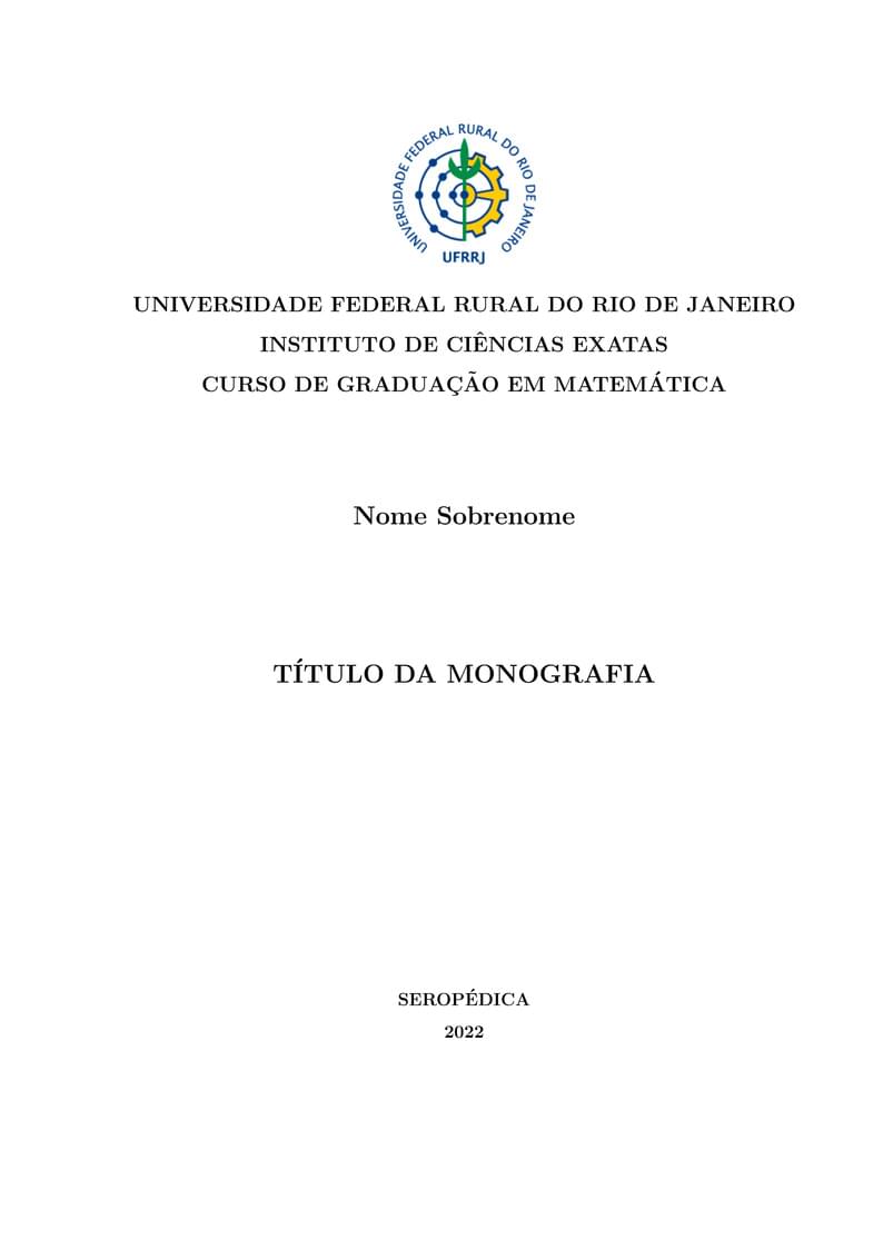 Modelo de Monografia