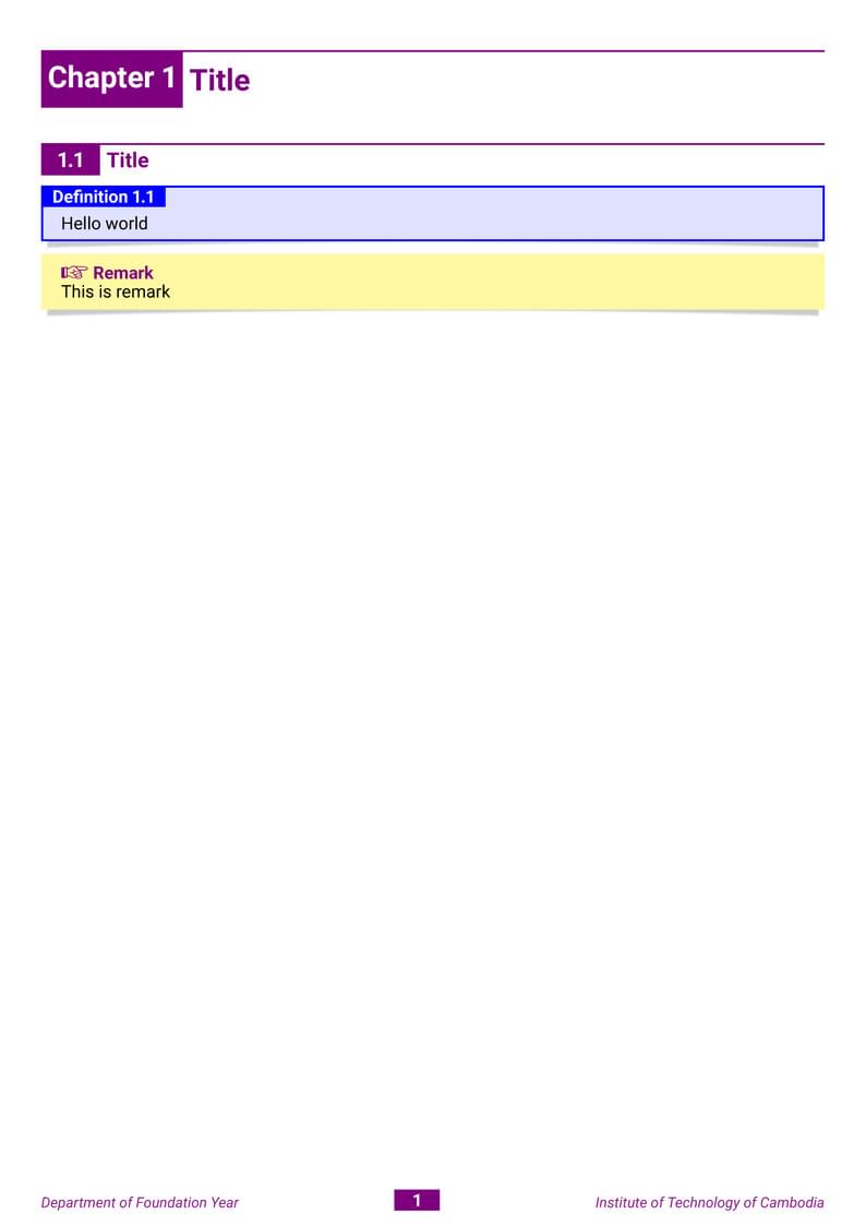 bbe Book Template