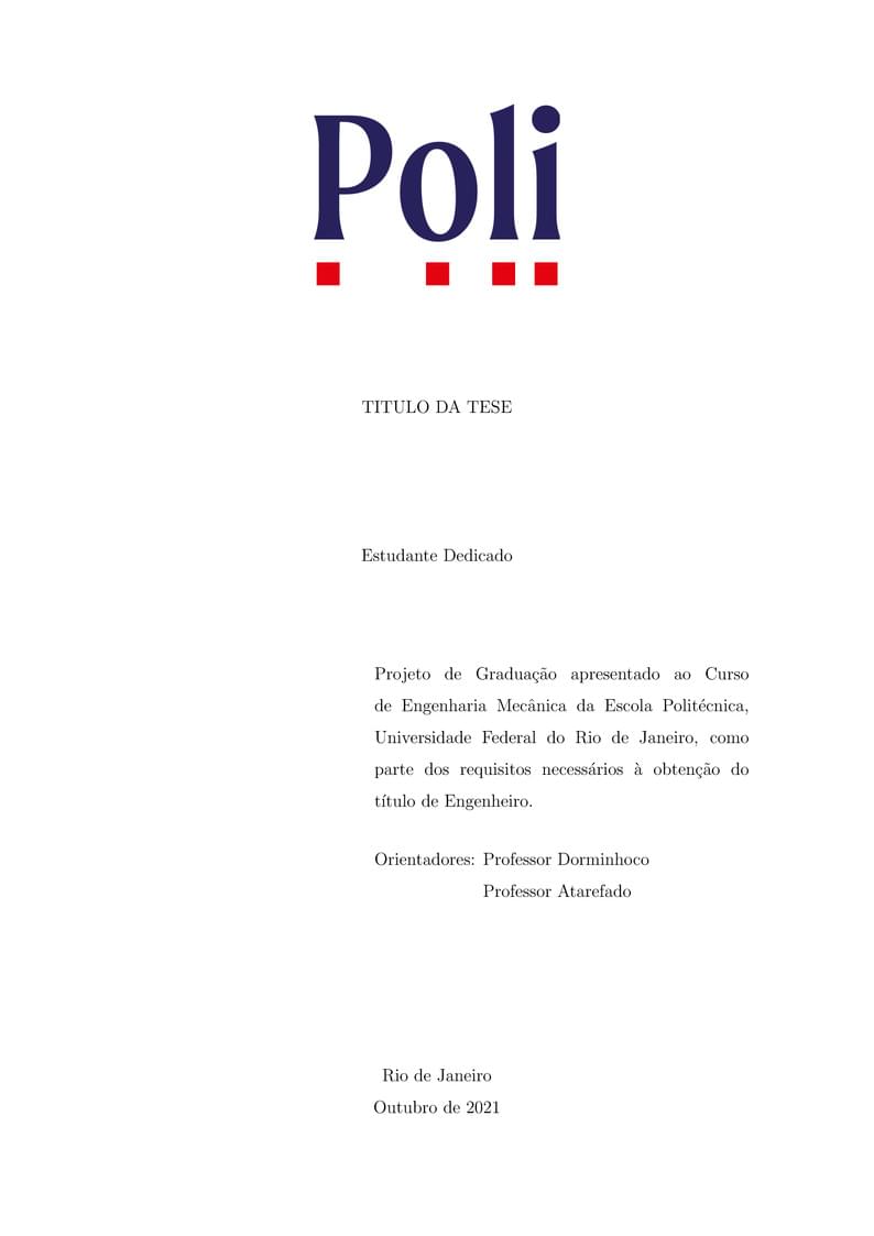 Projeto Final Mecânica UFRJ