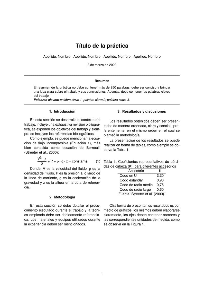 Formato de Informe de Prácticas - Laboratorio de Ingeniería de Alimentos I - FCQ