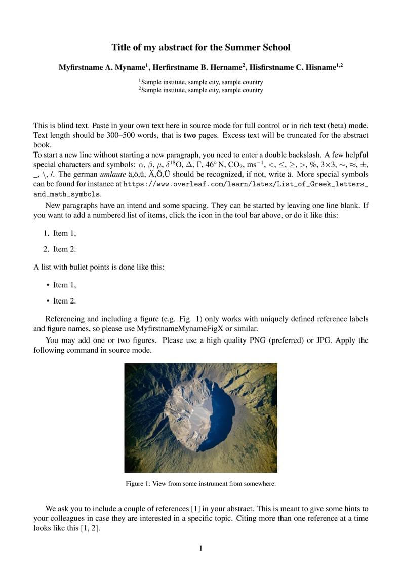 Abstract Book Swiss Climate Summer School